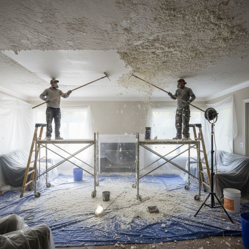 Knockdown Ceiling Removal in Temecula, CA