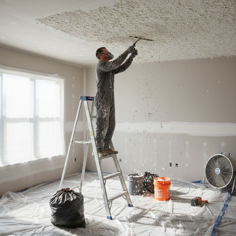 Swirl Ceiling Removal in Roswell, GA