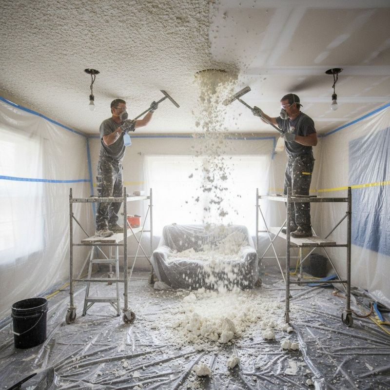 Knockdown Ceiling Removal in Longmont, CO
