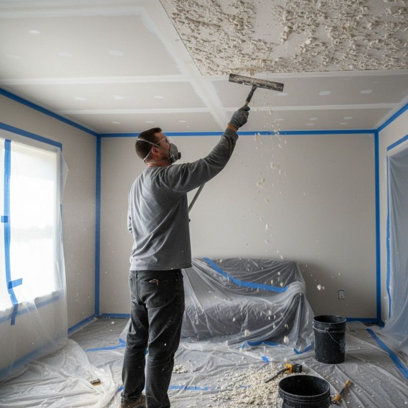 Knockdown Ceiling Removal in Boulder, CO