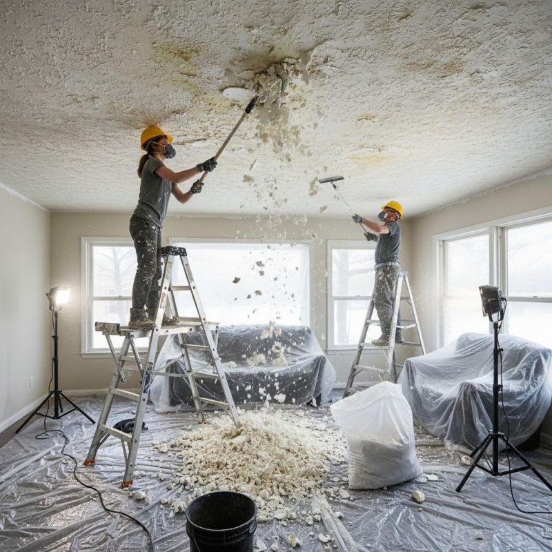 Knockdown Ceiling Removal in Kansas City, MO